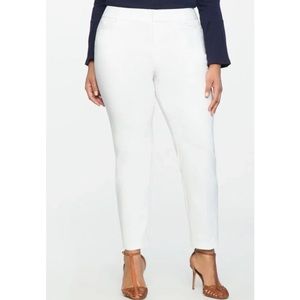 ELOQUII White Kady Fit Ankle Pant (18L)